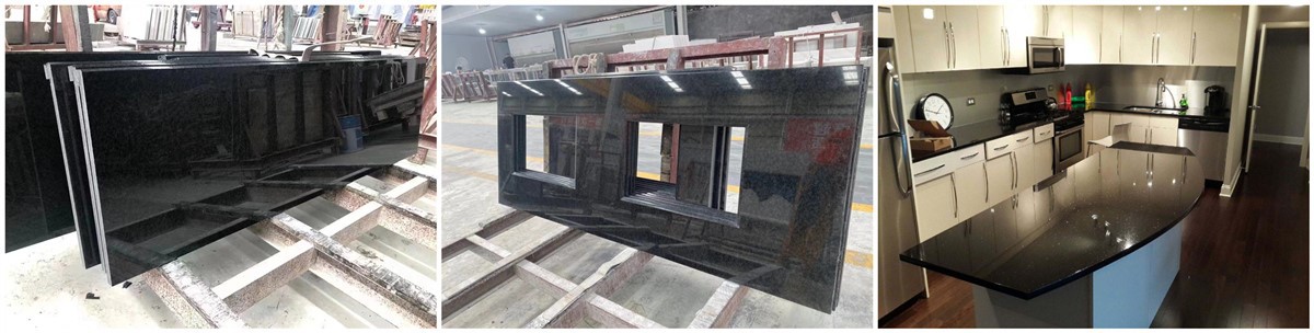Black granite counter tops Black granite counter tops
